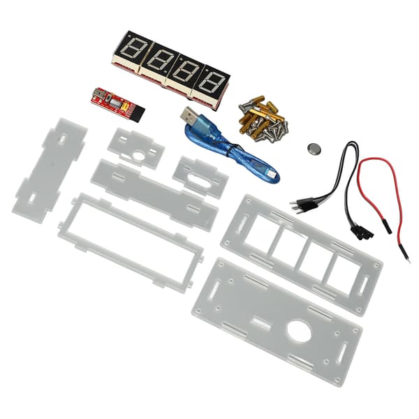 DIY Digital Klocka Kit med Tydlig Display, Justerbar Tid, Elektroniska Komponenter Set