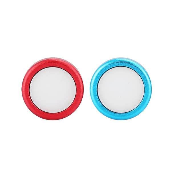 2 STK Silikone Gel Knap Hætte Beskyttelsescover til Switch Spilcontroller Joystick (BlåRød)