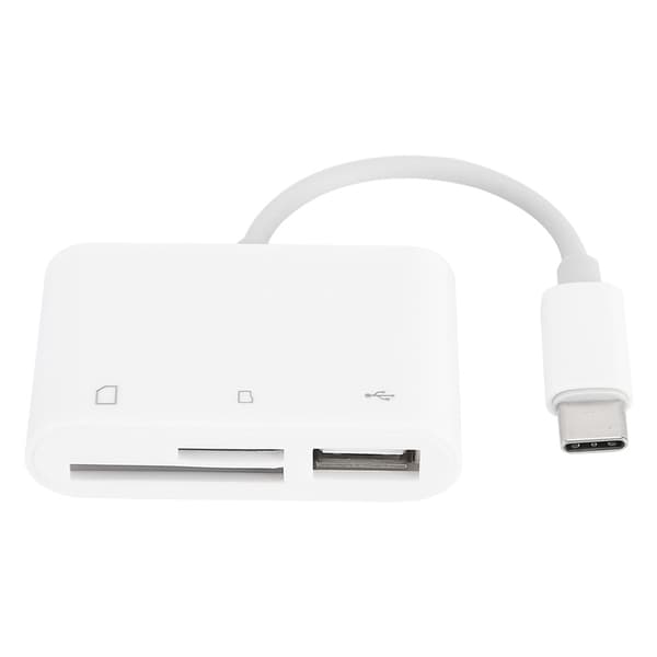 USB‑C til SD/TF-kort kamera læser adapter konverter multifunktions hukommelseskabel skriver