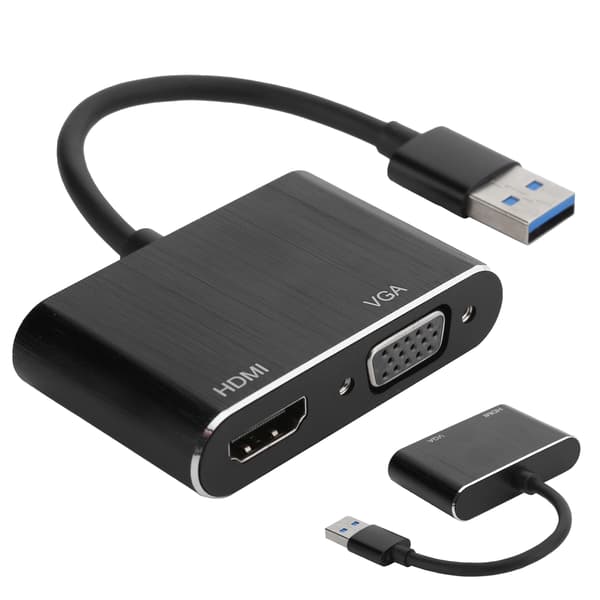 USB3.0 til VGA/HDMI-adapter Strømkonverter Skærmudvidelsesdock Computerudstyr