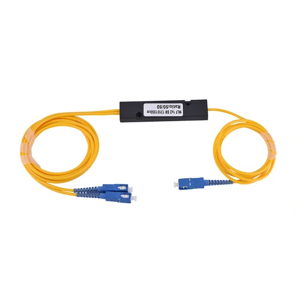 1 til 2 Singlemode SC Optisk Fiber Splitter Kabel med SC SC Stik