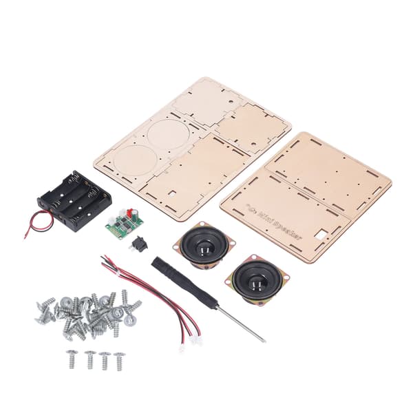 DIY Bluetooth-högtalarkit Stereo Surround Giftfritt Kompositträ DIY-högtalarkit för Elev
