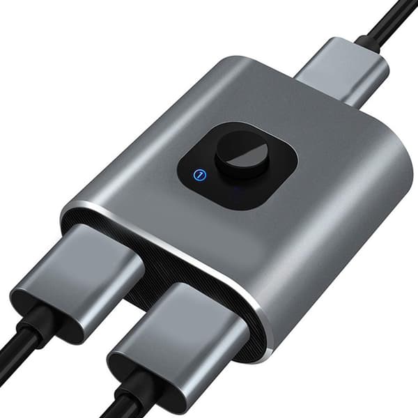 HD Multimedia Interface -kytkin 2 sisään 1 ulos 4K 60Hz tukee 3D HD kaksisuuntaista HD Multimedia Interface -jakajaa
