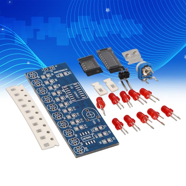 Vandstrømmende LED-lyssæt NE555 CD4017 DIY elektronisk modul driverkort