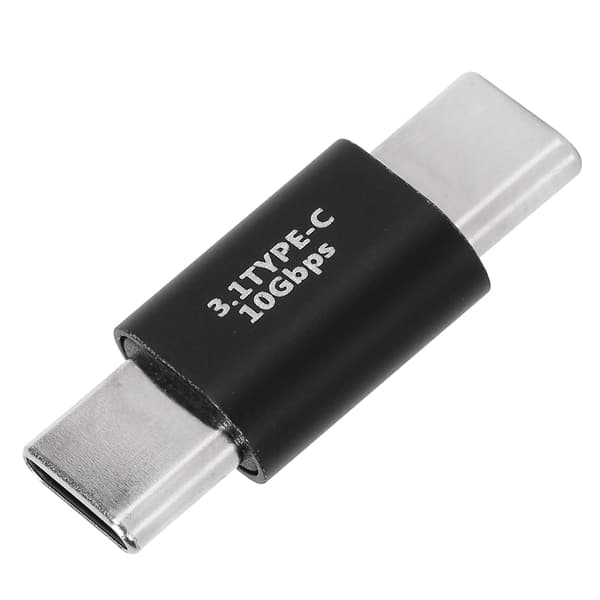 USB C-förlängningsadapter Typ C 3.1 Hane till Hane Adapter Stöder Snabbladdning 10 Gbps Dataöverföring