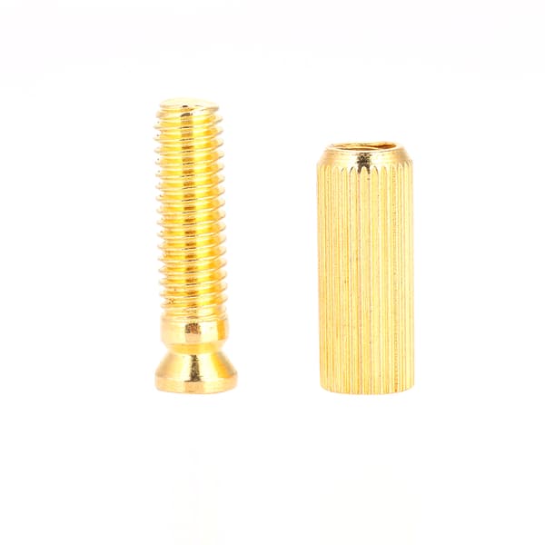 2 st 8 mm justerbara elgitarr Tremolo Bridge Studs & Anchors för Floyd Rose (Guld)