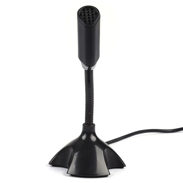 Mini Kondensator USB 2.0 Mikrofon Fleksibel Bordstativ Mikrofon til PC Bærbar
