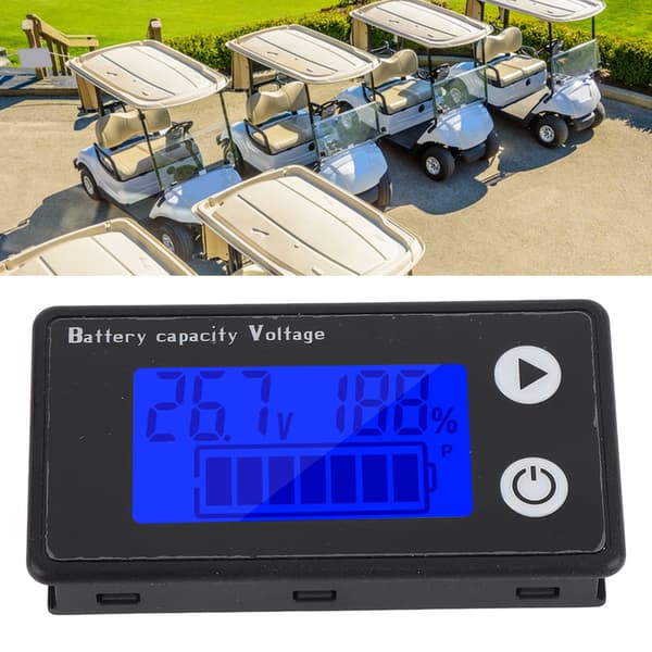 Batterispänningsmätare 10-100V LCD-display 2-tråds digital voltmeter kapacitetstestare