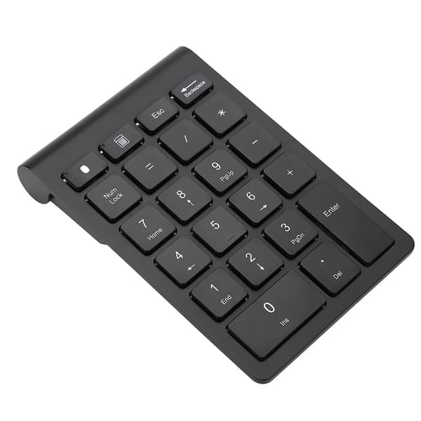 Sort 22-tasters Mini Numpad Trådløst Bluetooth Numerisk Tastatur Til OS X PC