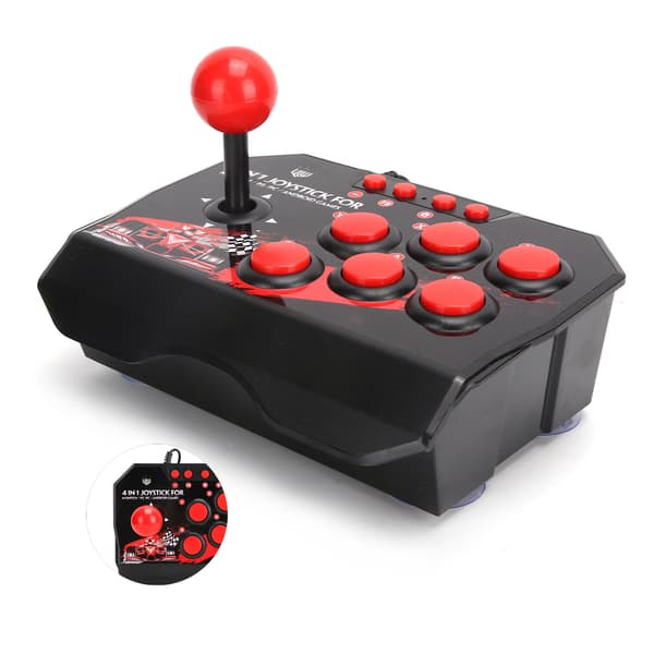 Arcade Fight Stick Trådbunden Arkadjoystick Arkadspelstillbehör för Switch/PC/PS3