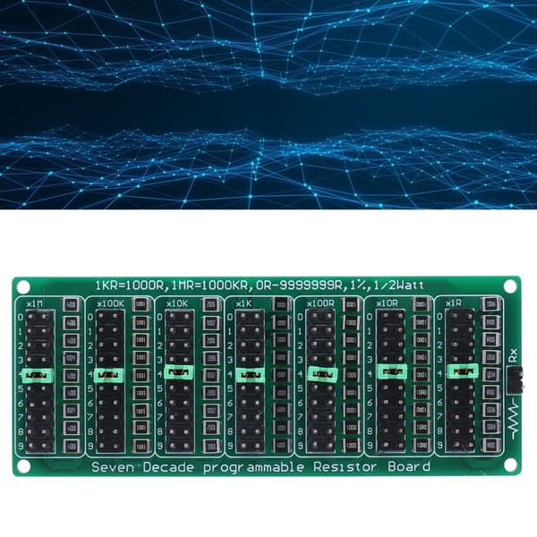 0-9999999 Ohm Programmerbar Motståndsmodul AC200V Justerbar Motståndsbräda för Laboratorieexperiment