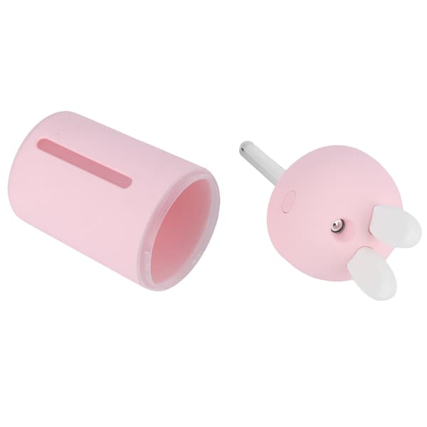 200 ml Mini luftfugter 3 timers timing stemningsnatlys skrivebordsluftfugter USB-drevet lyserød