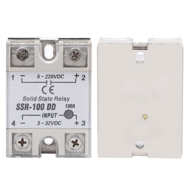 DC DC Solid State Relay SSR Berøringsfri Switch 100A 5-220VDC Høj Kvalitet
