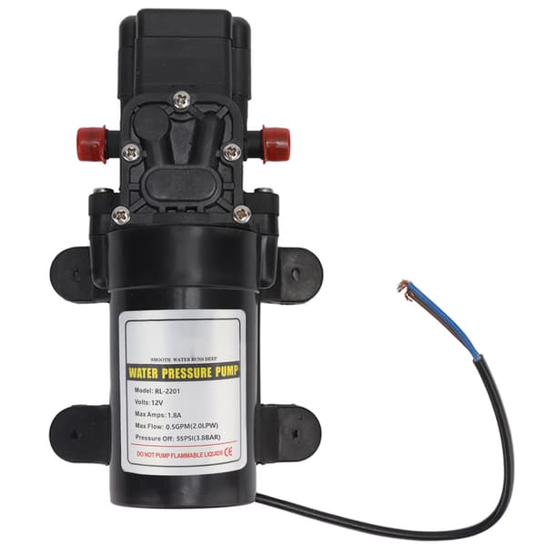 Vattentrycksmembranpump Självsugande membranpump Högtrycksvattenpump för utomhusbruk RL 2201 12V