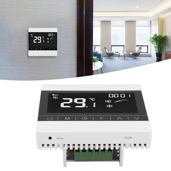 AC220V Golvvärme Termostat Programmerbar Intelligent Värmetemperaturregulator