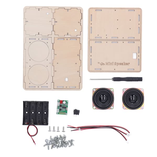 DIY Bluetooth-högtalarkit Stereo Surround Giftfritt Kompositträ DIY-högtalarkit för Elev