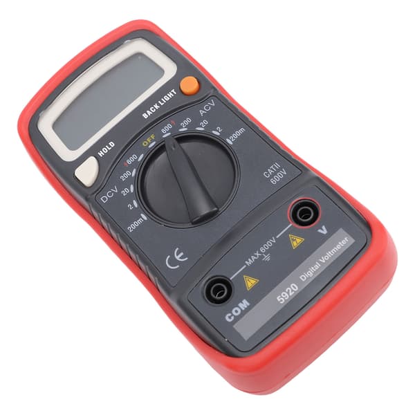 Digital multimeter AC DC voltmeter LCD-bakgrundsbelyst 200mV-600V elektrisk testare
