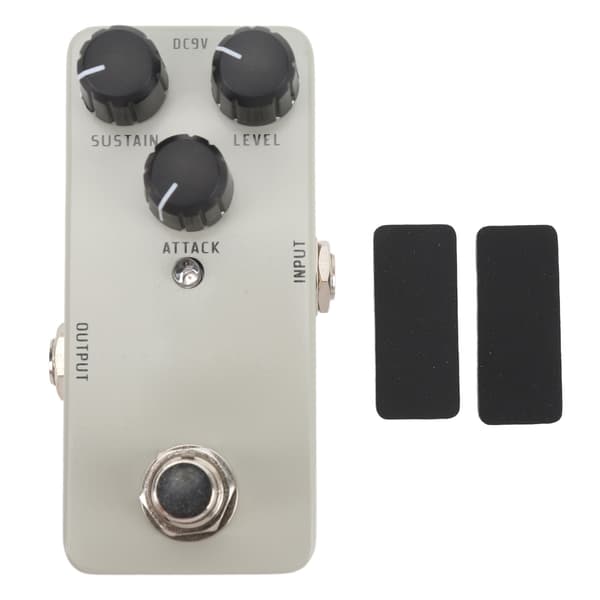 Kompressorpedal Mini Elguitar Fuld Analog Kredsløb Enkelt Effekt Ægte Bypass DC 9V