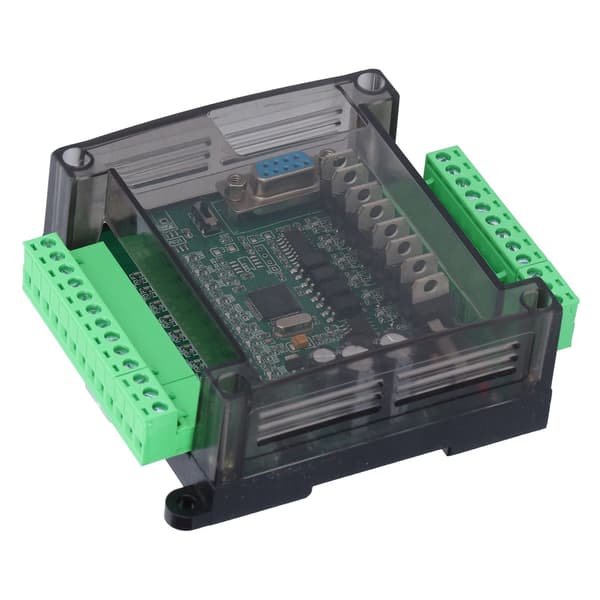 PLC-controller 2N20MT-modul med skal til industriel automatiseringskort