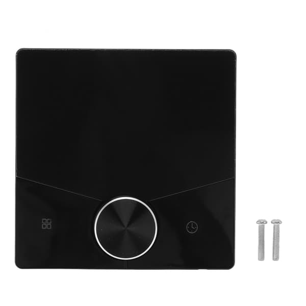 Termostat ABS Sort Smart Programmerbar WiFi Digital Touchscreen LCD Farvetermostat til Husholdning Sort