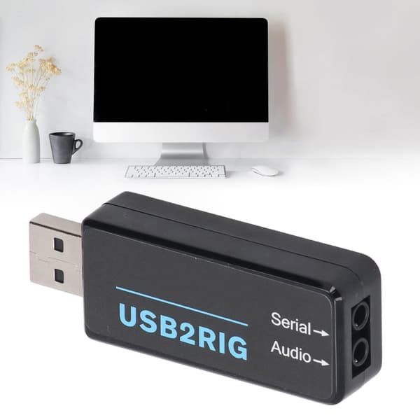 USB-lydadapter 3,5 mm dobbeltstik til USB 4-benet mini eksternt lydkort