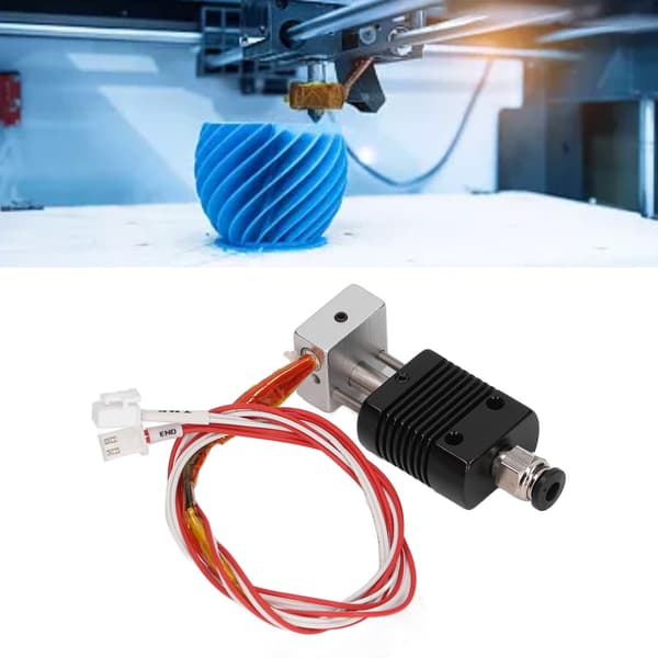 3D Printer Hotend Kit 24V 40W Varmepatron 0,4 mm Messingdyse Aluminiumsblok til ET4
