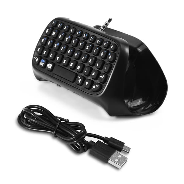 Mini trådløst Bluetooth Gaming-tastatur Chatpad til PS4-controller