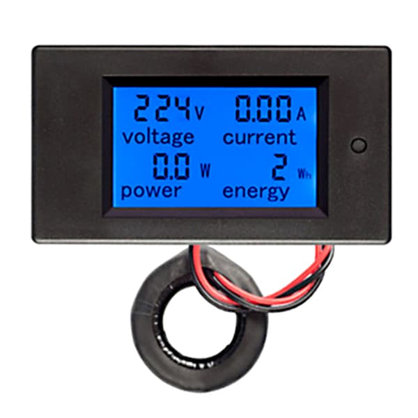 Multifunktionel LCD Digital AC Spændings Strøm Effekt Energimåler Tester, 60A, 110-220V