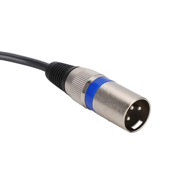 1,5M RCA han til XLR han lydadapterkabel patchkabel dobbelt række PVC-ledning