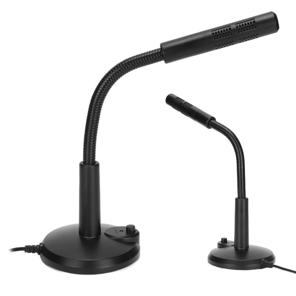 USB-bordmikrofon Plug and Play Omnidirektionel mikrofon til stationær computer med mute-knap til PS4, computer, bærbar computer
