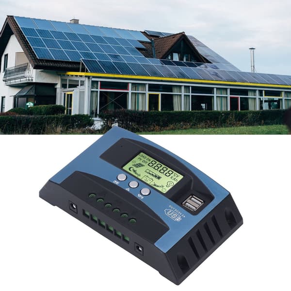 MPPT Solar Charge Controller 100A, 12V/24V Auto Digital Display, PV Regulator med Real-Time Tracking, Batterioplader