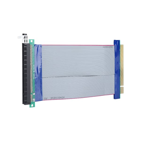 19CM PCI-E Riser-kortförlängare PCI-E 16X Mjuk Platt Förlängningskabel
