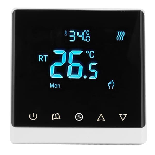 LCD-termostat Hushåll Intelligent Fläktkonvektor Luftkonditionering Temperaturregulator AC220V
