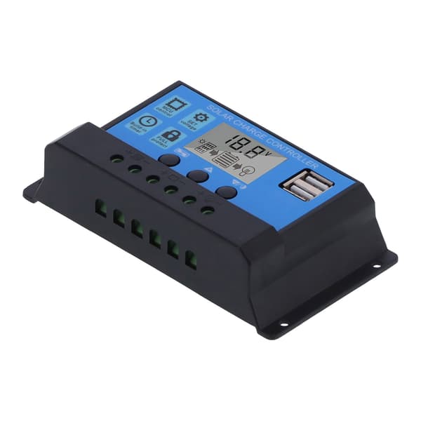 10A 12V 24V 2-vägs MOS Solar laddningsregulator Solpanelregulator PWM 3-stegs batteriregulator