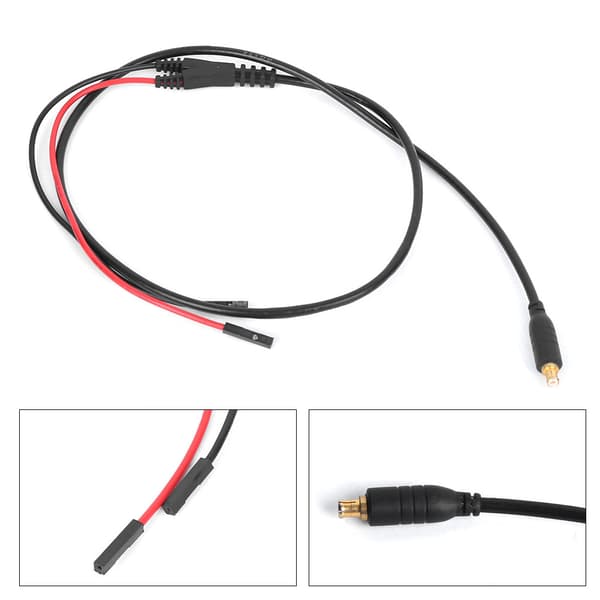 Rød Sort 2 mm Testhagekabel Jumper Wire-stik til oscilloskopsonde