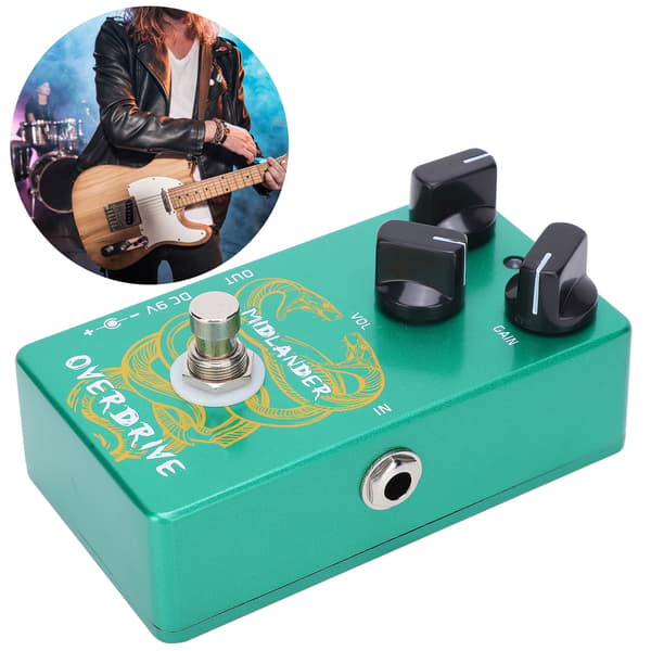 Overdrive Pedal Elgitarr True Bypass Effekt Musikinstrument Tillbehör