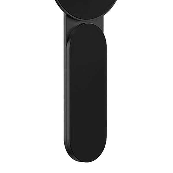 Magnetisk telefonholder til iPhone 12 13, bærbar kantmontering i aluminiumslegering, stærkt greb, sort
