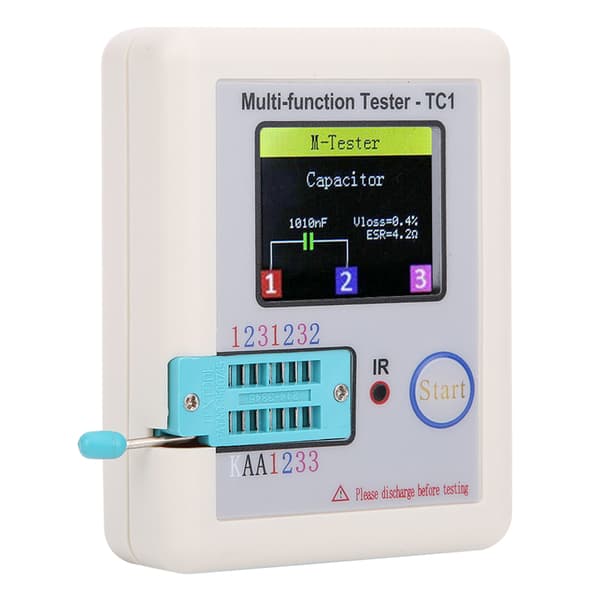 Multifunktionel Transistor Tester 1.8in TFT Display Skærm LCR‑TC1 til Kondensator Dioder