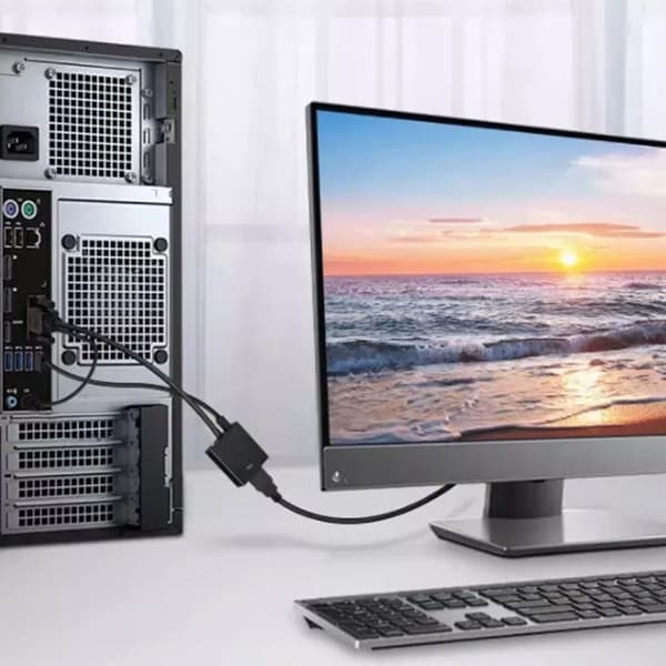 VGA til HD Multimedia Interface Konverter Professionel 1080P VGA Adapterkabel til PC Bærbar TV