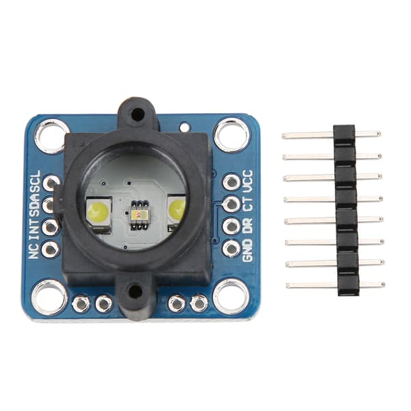 TCS34725 Farvesensormodul, justerbar LED, I2C-interface til Arduino DIY