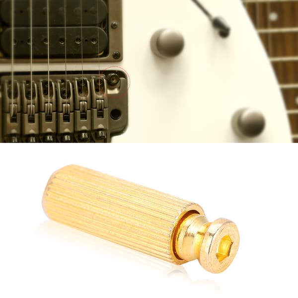 2 st 8 mm justerbara elgitarr Tremolo Bridge Studs & Anchors för Floyd Rose (Guld)