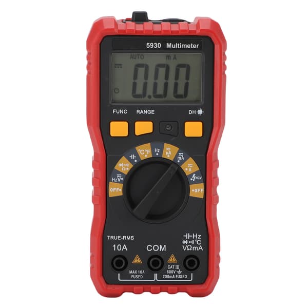 Smart Digital Multimeter Voltmeter Ohmmeter AC DC 600V 10A Kapacitans Tester 20mΩ