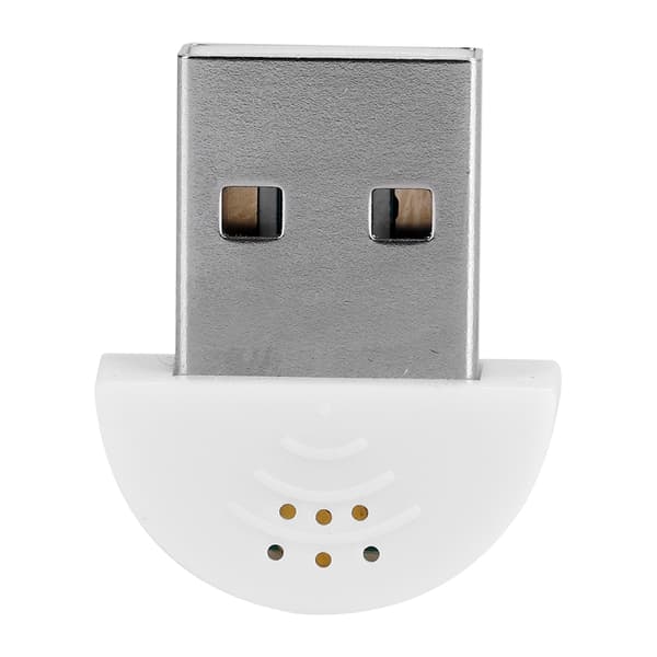 Bärbar USB Mini Studio Talmikrofon Inspelningsljud MIC-adapter för dator PC Vit