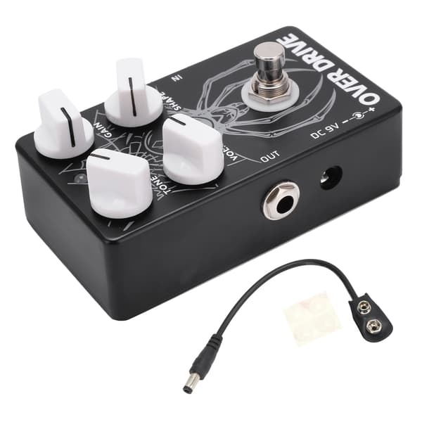 Guitar Effekter Pedal Overdrive Hastighed Instrument Tilbehør med True Bypass CP‑65 DC9V