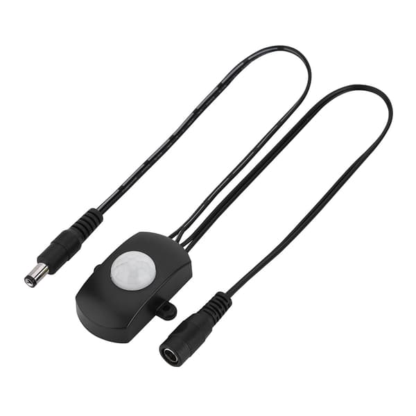 5A DC 6‑24V Mini PIR Infrarød Bevægelsessensor Detektor Switch LED Strip Automatisk Switch Sort