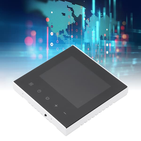 Programmerbar WIFI-termostat LCD-pekskärm APP Röststyrning Temperaturregulator 100‑240V Dold installation
