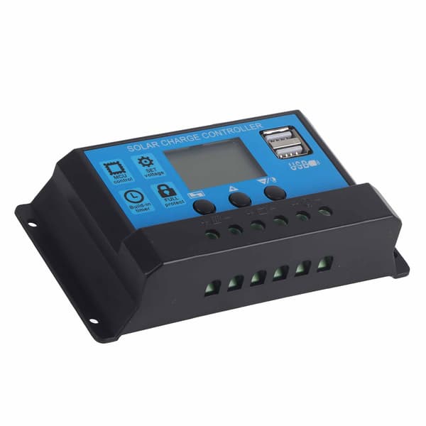 20A 12V/24V 2-vejs MOS Solar Charge Controller PWM 3-trins batteriregulator til solpanel