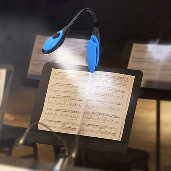 Universal Fleksibel Clip LED-lampe til Klaver Orkester Noder, 1 Pakke