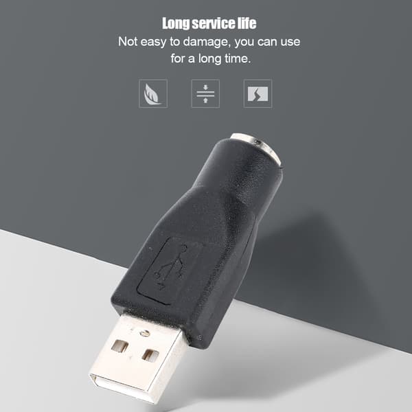 5 STK USB Han til til PS/2 Hun Adapter Konverter til Tastatur Mus med til PS/2 Interface