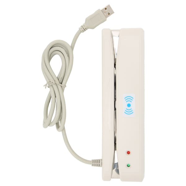 Kortlæser Letvægts USB-interface 2-vejs swipe Praktisk læser til banksystemer
